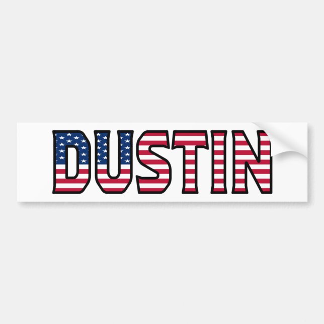 Adesivo Para Carro Dustin Name Vorname USA Aufkleber Sticker Auto (Frente)