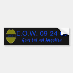 Adesivo Para Carro E.O.W. Autocolante no vidro traseiro para LEO