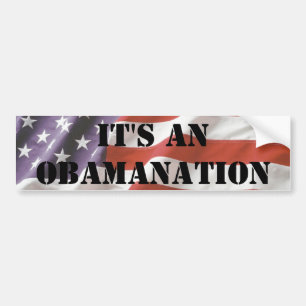 Adesivo Para Carro É um autocolante no vidro traseiro de Obamanation