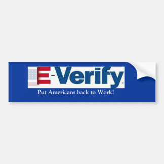 Adesivo Para Carro E-Verifique