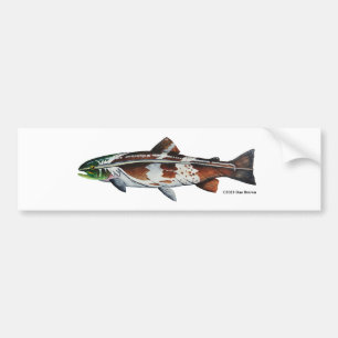 Adesivo Para Carro Eagle Lake Ouro Rainbow Trout (Ouro);