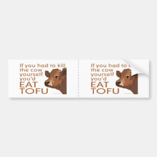 Adesivo Para Carro Eat Tofu
