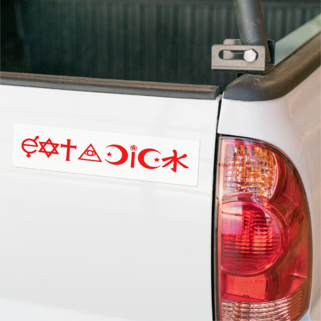 Adesivo Para Carro EatADick Bumper Sticker (No caminhão)