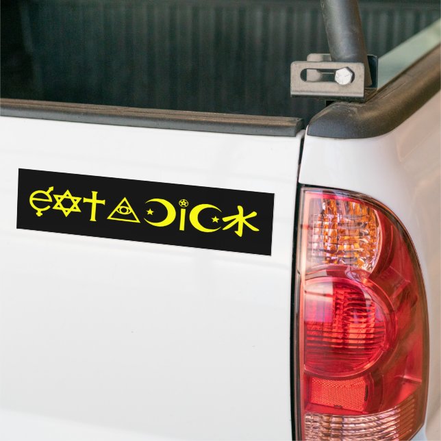 Adesivo Para Carro EatADick Bumper Sticker (No caminhão)