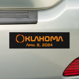 Adesivo Para Carro Eclipse Solar Total de 2024 de Oklahoma