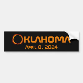 Adesivo Para Carro Eclipse Solar Total de 2024 de Oklahoma