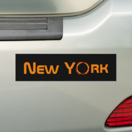 Adesivo Para Carro Eclipse Solar Total de Nova Iorque 2024