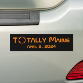 Adesivo Para Carro Eclipse Solar Total do Maine 2024