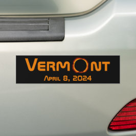 Adesivo Para Carro Eclipse Solar Totalmente Vermont 2024