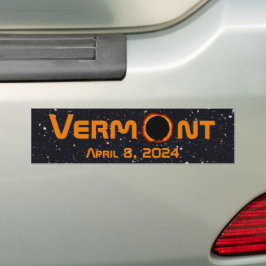 Adesivo Para Carro Eclipse Solar Totalmente Vermont 2024