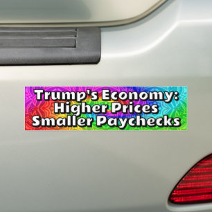 Adesivo Para Carro Economia de Trump: Preços Mais Altos Salários Meno