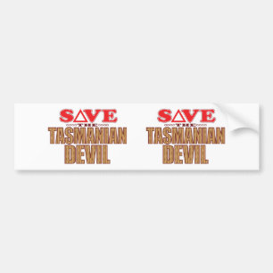 Adesivo Para Carro Economias do diabo tasmaniano