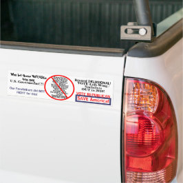 Adesivo Para Carro Edição Democrática de Esquerda Política ANO