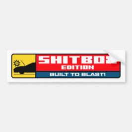 Adesivo Para Carro Edição Shitbox Construída para Explodir