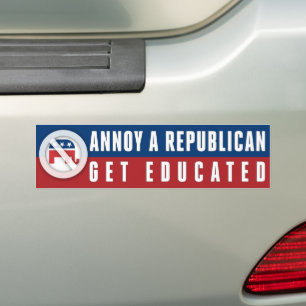 Adesivo Para Carro Educado Leia Livros Banidos Annoy Um Republicano