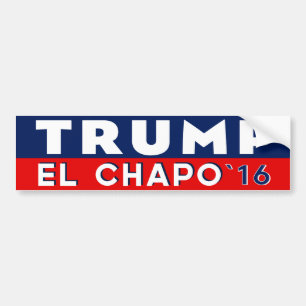 Adesivo Para Carro EL Chapo do trunfo para o presidente autocolante