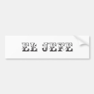 Adesivo Para Carro EL Jefe "material do chefe"