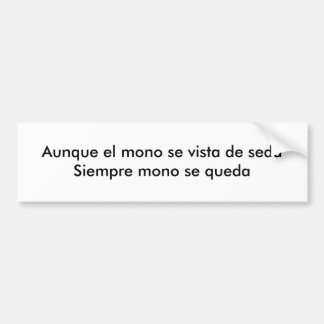 Adesivo Para Carro EL mono perito em software vista de seda de Aunque