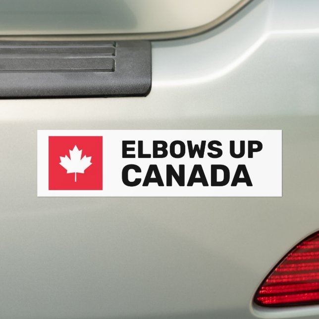 Adesivo Para Carro Elbows Up Canadá (No carro)
