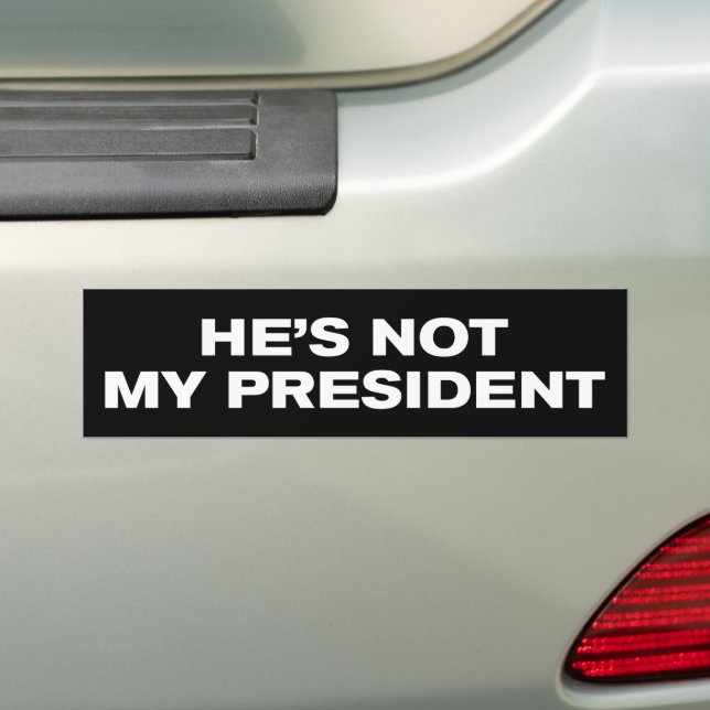 Adesivo Para Carro Ele não é meu presidente anti-trump (No carro)