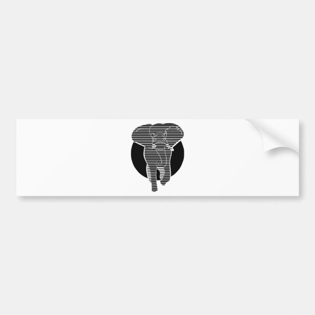 Adesivo Para Carro Elefante (Frente)