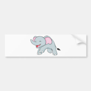 Adesivo Para Carro Elefante de passeio feliz feito sob encomenda