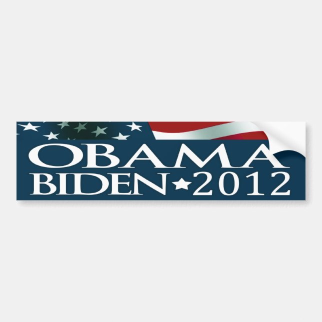 Adesivo Para Carro Eleição De Barack Obama Joe Biden 2012 (Frente)