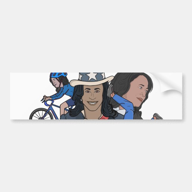 Adesivo Para Carro Eleição de Estilo de Rap Bootleg Kamala Harris (Frente)