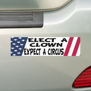 Adesivo Para Carro Eleição De Um Palhaço Esperando Que Um Circo Co