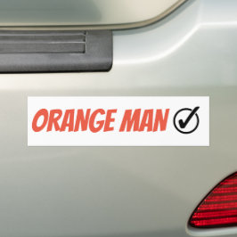Adesivo Para Carro Eleição Engraçada Do Homem Laranja Trump 2024