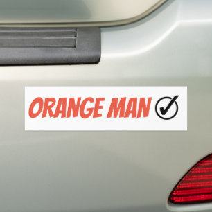 Adesivo Para Carro Eleição Engraçada Do Homem Laranja Trump 2024