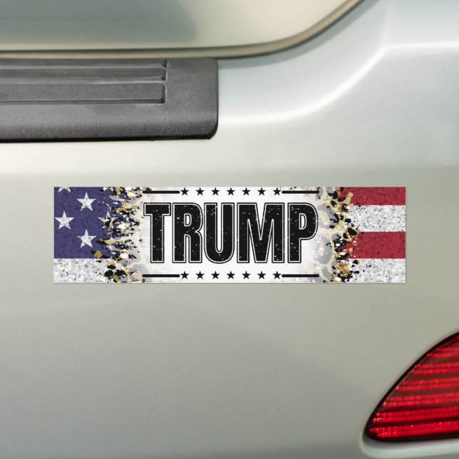 Adesivo Para Carro Eleição Trump 2024 Bumper Sticker (No carro)