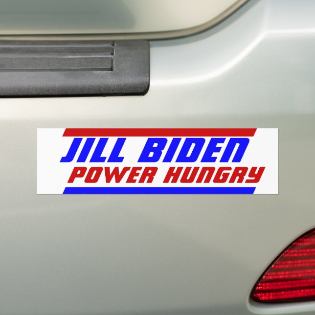 Adesivo Para Carro Eleições 2024: Presidente JILL BIDEN Power Hungry (No carro)