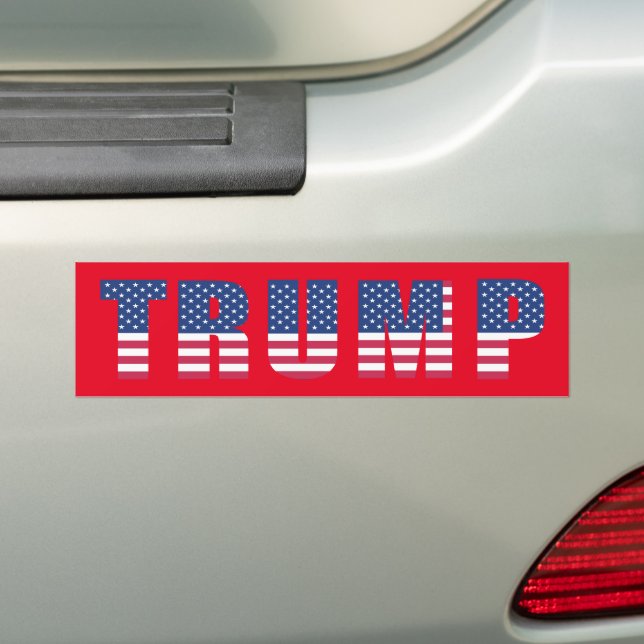 Adesivo Para Carro Eleições Trump 2024 (No carro)