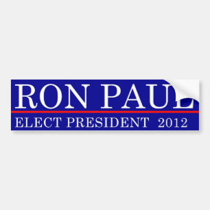 Adesivo Para Carro Eleja Ron Paul 2012