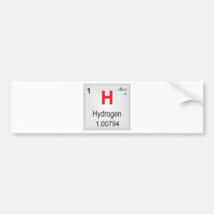 Adesivo Para Carro Elemento individual do hidrogênio da mesa