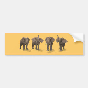 Adesivo Para Carro Elephants Quartet