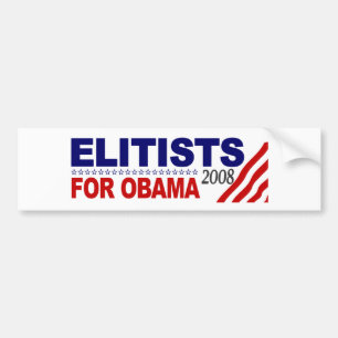 Adesivo Para Carro Elitistas para Obama