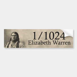 Adesivo Para Carro Elizabeth Warren 1/1024 de nativo americano