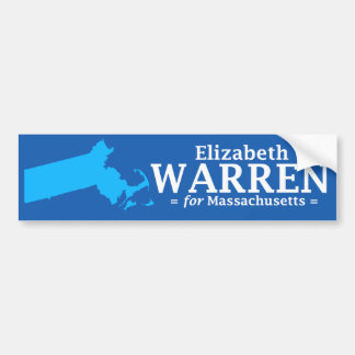 Adesivo Para Carro Elizabeth Warren para Massachusetts