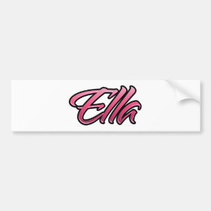 Adesivo Para Carro Ella - Aufkleber Sticker rosa desvanecido