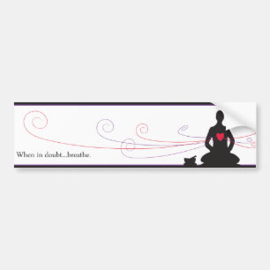 Adesivo Para Carro Em caso de dúvida… respiração Bumpersticker