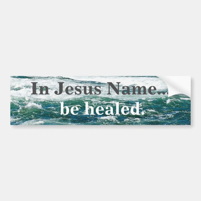 ADESIVO PARA CARRO EM JESUS NAME BUMPER STICKER (Frente)