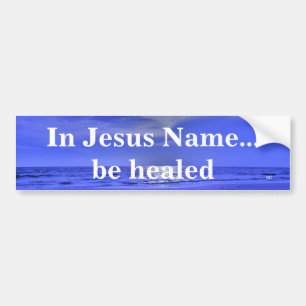 ADESIVO PARA CARRO EM JESUS NAME BUMPER STICKER