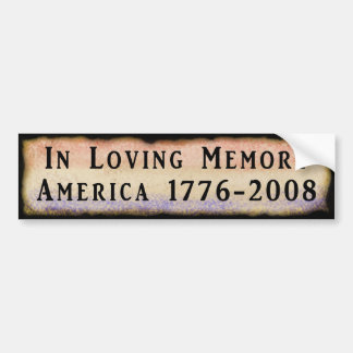 Adesivo Para Carro Em memória Loving América 1776 - 2008