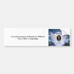 Adesivo Para Carro Em memória Loving de Sherita M. Williams10/…