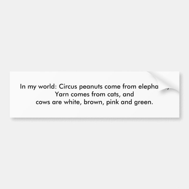 Adesivo Para Carro Em meu mundo: O fio vem dos gatos… (Frente)