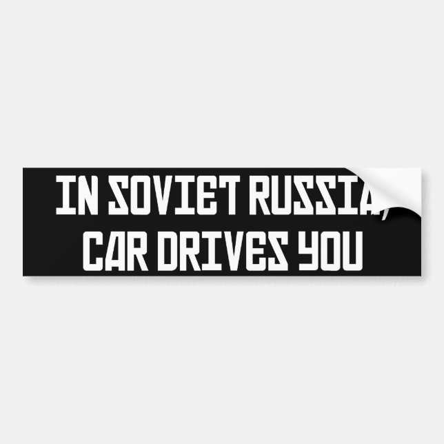 Adesivo Para Carro Em movimentações do carro de Rússia soviética você (Frente)