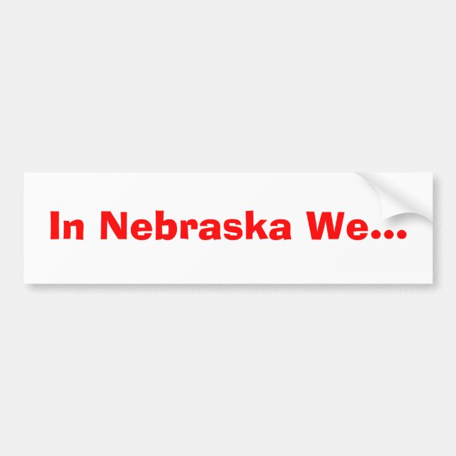 Adesivo Para Carro Em Nebraska nós… (Frente)