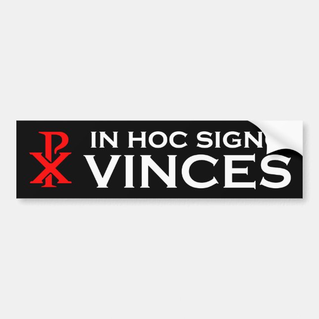 Adesivo Para Carro Em Signo hoc Vinces (Frente)